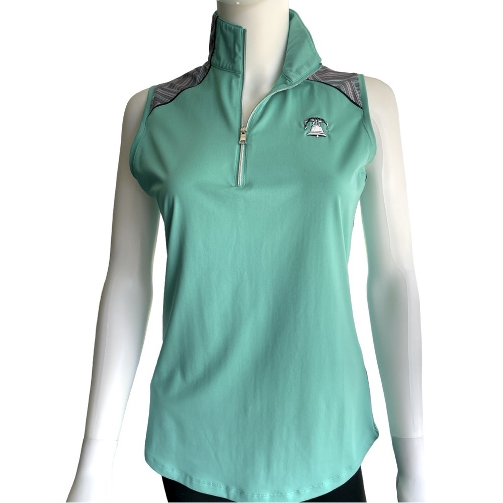Kate Lord 1/4 Zip Sleeveless Golf Top Size Small